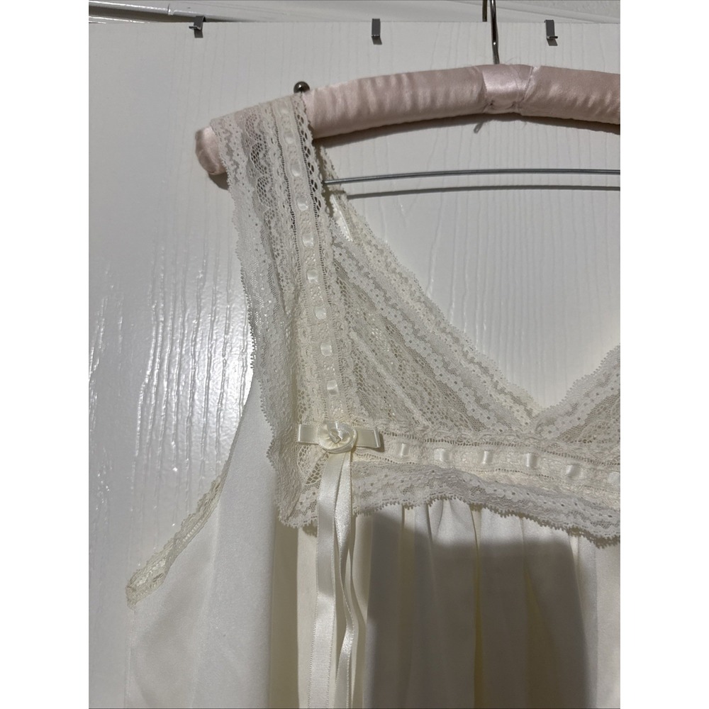 Christian Dior Neiman Markus Vintage Ivory Full Slip Size Large Satin Silky USA - Picture 4 of 16